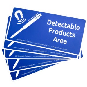 Detectable Products Area Sign