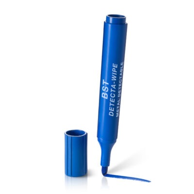 BST DetectaWipe Drywipe Marker – modrý atrament, guľatý hrot